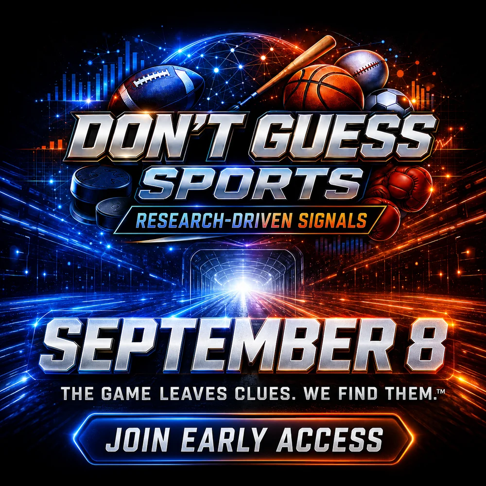 Don't Guess Sports launches September 8. The game leaves clues. We find them.